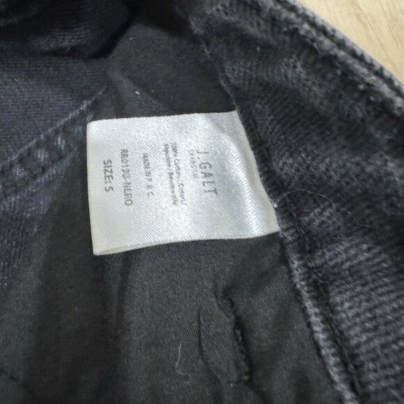 John Galt Denim‎ Jean Skirt Black Small Button Fly Mini Juniors Hipster Rocker S - Picture 4 of 9